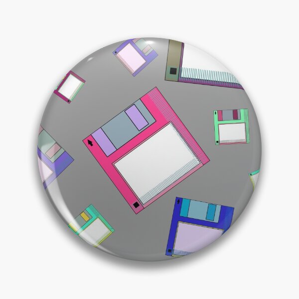 Item preview, Floppy disk disc retro neon pattern designed and sold by Cedarrue.