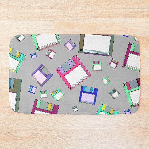 Item preview, Floppy disk disc retro neon pattern designed and sold by Cedarrue.
