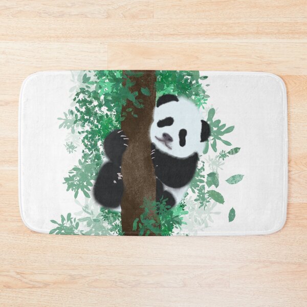 Item preview, Cute Fuzzy Panda Hanging Out In A Tree designed and sold by I Am Skye With An E.