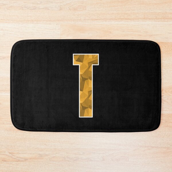 Item preview, Letter T, Monogram Letter Art of Yellow Triangle Pattern designed and sold by dylanxh.