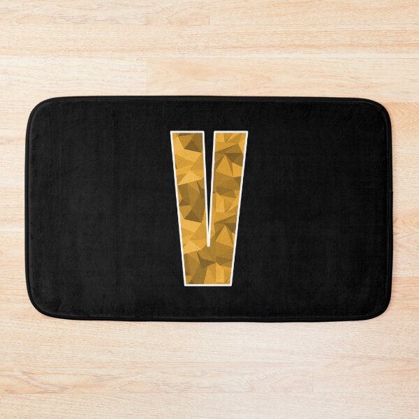 Item preview, Letter V, Monogram Letter Art of Yellow Triangle Pattern designed and sold by dylanxh.