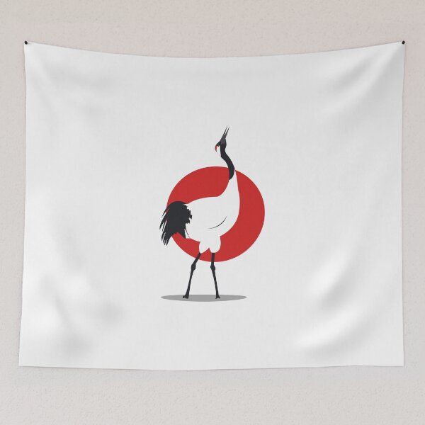 Aperçu de l'œuvre Red crowned crane créée et vendue par Pasan-hpmm.