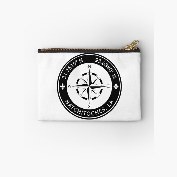 Item preview, Natchitoches, Louisiana Geographical Coordinates designed and sold by TeeOhGraphics.