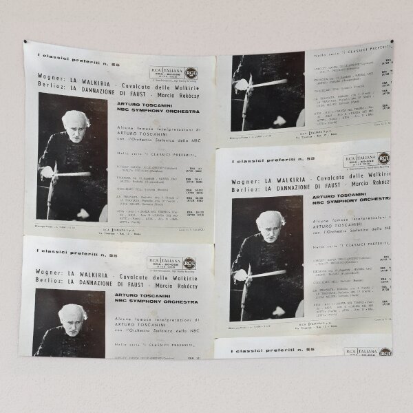 Item preview, Toscanini, Wagner, Berlioz, Walkerie, Faust, Conductor, Arturo Toscanini designed and sold by Vintaged.