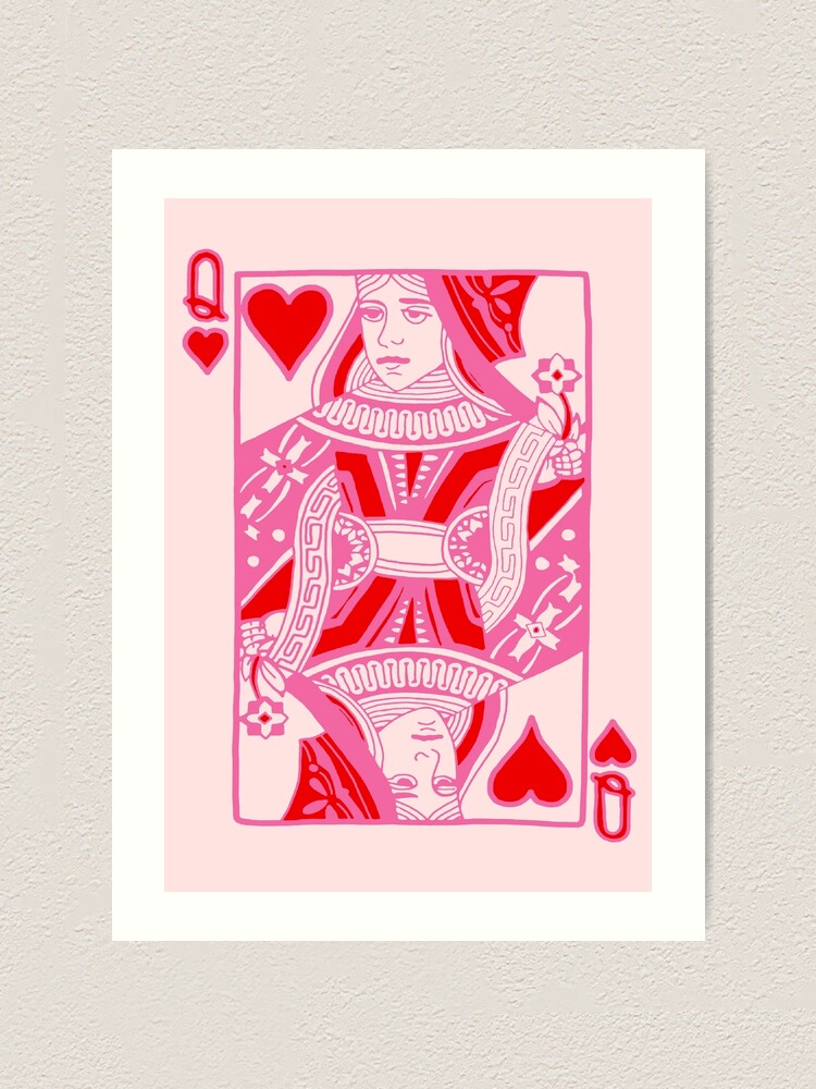 Queen of Hearts in Pink | Art Print