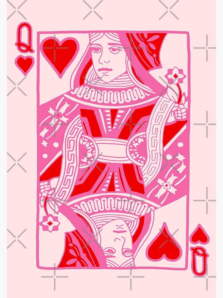 Thumbnail 3 of 3, Poster, Queen of Hearts in Pink designed and sold by heidi-laurel.