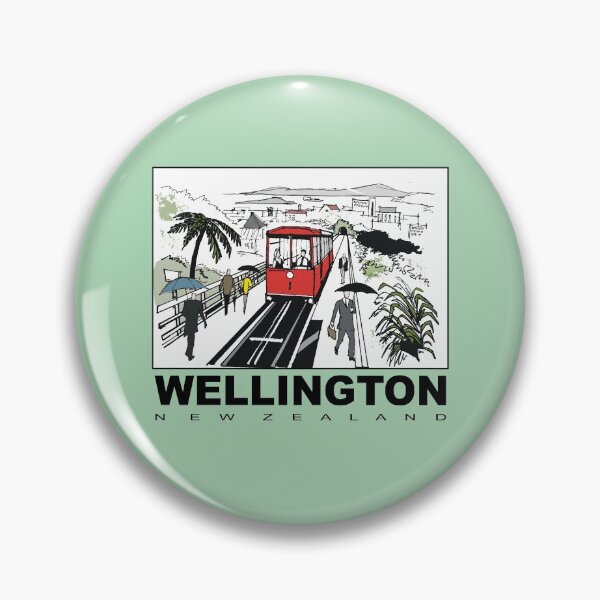 Item preview, Windy Wellington New Zealand sketch designed and sold by Al Benge - NZ & Australian Art.