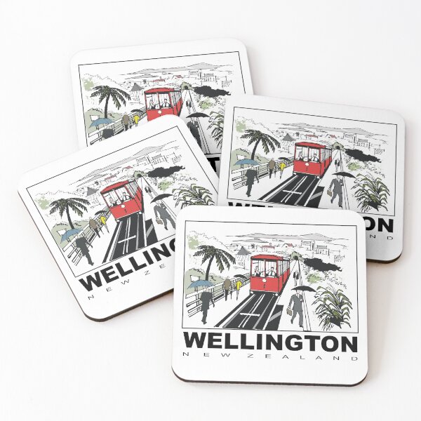 Item preview, Windy Wellington New Zealand sketch designed and sold by Al Benge - NZ & Australian Art.