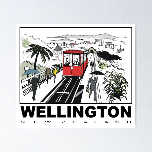 Item preview, Windy Wellington New Zealand sketch designed and sold by Al Benge.