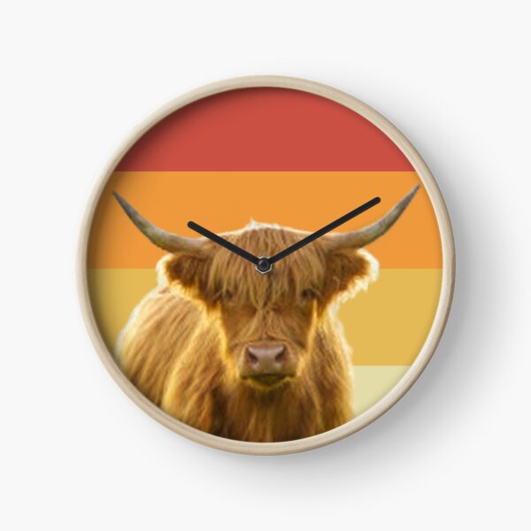 Item preview, cute highland cow vintage retro face designed and sold by alaechamlal.