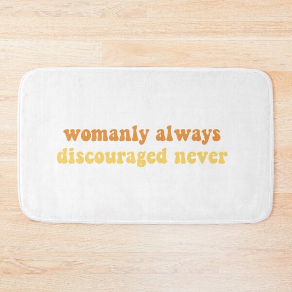 Item preview, Womanly Always Discouraged Never designed and sold by Stickers by SoSrat.