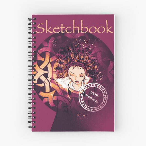Item preview, Sketchbook with magical lady and mandala  designed and sold by Pachionart.