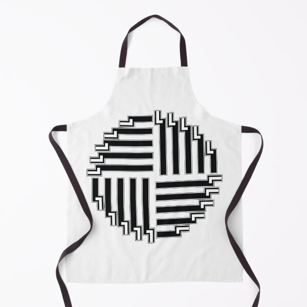 Item preview, Korean Black and White Line Circle Art - Abstract Circle - Modern Geometric Line - Unique Circle Art designed and sold by allpalgo.