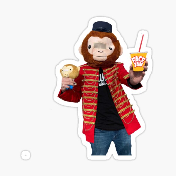 "Sauce Monkey Face Jam Podcast" Sticker for Sale by DMBurton Redbubble