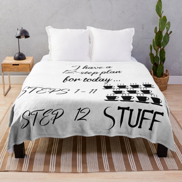 Item preview, Black Coffee 12 Step Plan - funny coffee lovers designed and sold by Kashear.