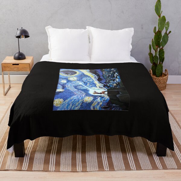 Item preview, Goku Vs Death Star Starry Night Van Gogh Poster designed and sold by WeraWWieczorek.