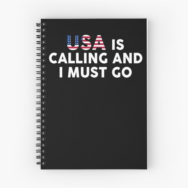 Item preview, USA Is Calling And I Must Go I Travel America Calling Flag designed and sold by TrendingX.