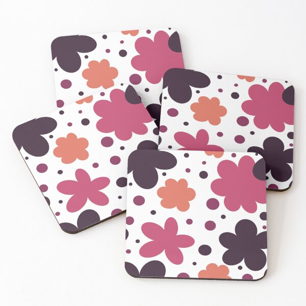 Item preview, Pop of Color Flowers Pattern  designed and sold by ArtishbyLisa.