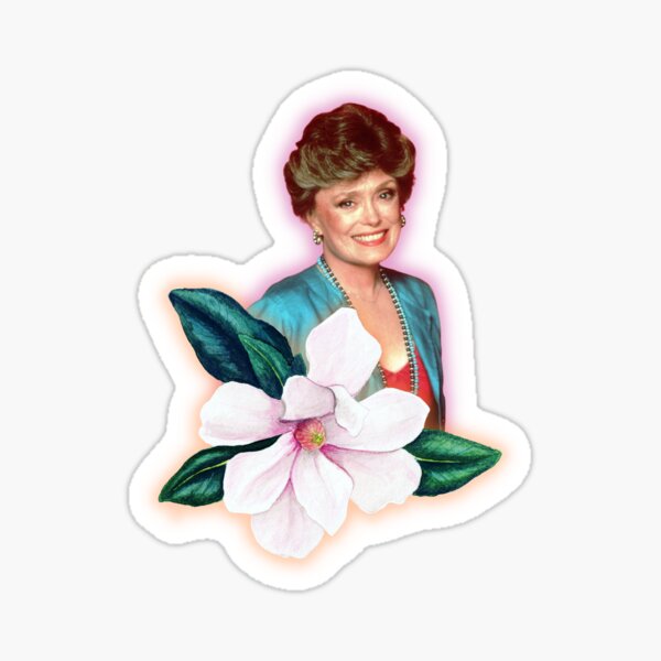 Blanche Devereaux floral corsage Sticker