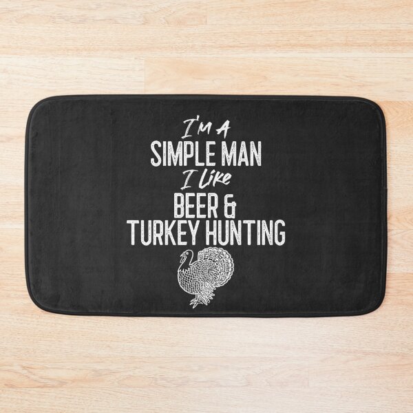 Item preview, I'm A Simple Man I Like Beer & Turkey Hunting Outdoorsman Gift designed and sold by EricJP.