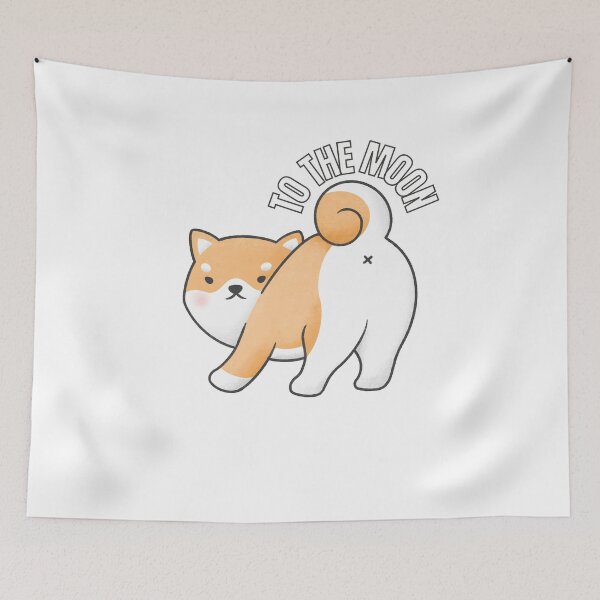 Item preview, shiba inu to the moon designed and sold by GabyVGalindo.