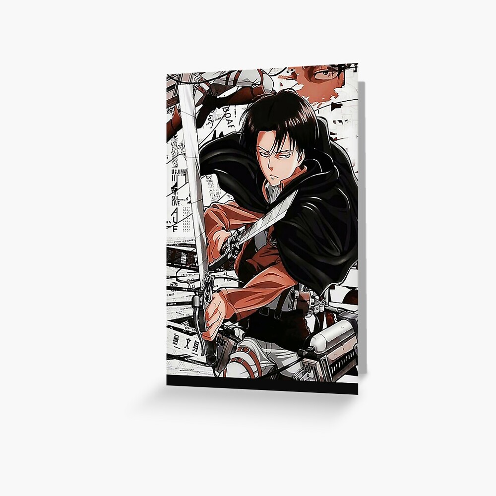 Attack On Titan Levi Ackerman Greeting Card By Aananaba57 Redbubble 8784