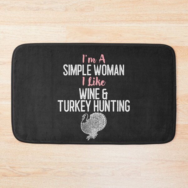 Item preview, I'm A Simple Woman I Like Wine & Turkey Hunting Outdoorsman Gift designed and sold by EricJP.