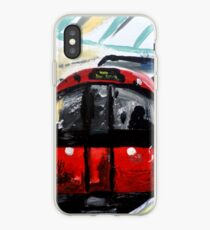 London Underground Piccadilly Line Tube Station Contemporary Acrylic Painting iPhone Case