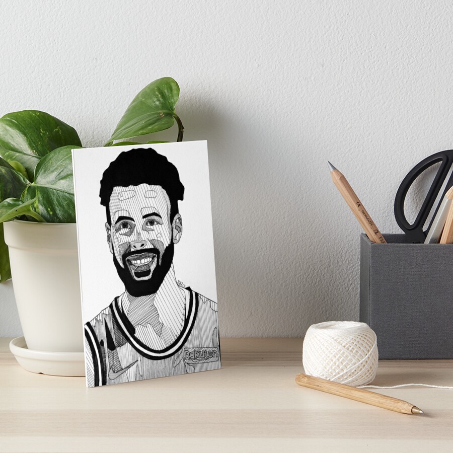 Steph Curry Abstract Portrait Sticker for Sale by Brodie Lacanilao