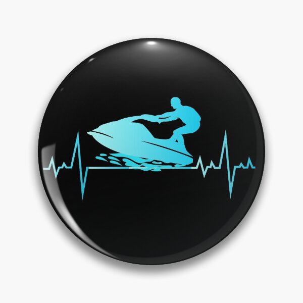 Item preview, Jet Ski Water Sports Boat Sea Summer Beach Heartbeat designed and sold by CuteDesigns1.