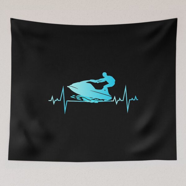 Item preview, Jet Ski Water Sports Boat Sea Summer Beach Heartbeat designed and sold by CuteDesigns1.