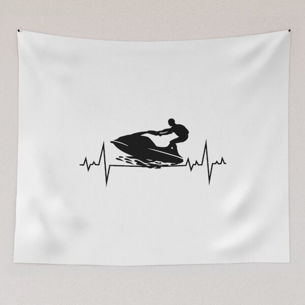 Item preview, Jet Ski Water Sports Boat Sea Summer Beach Heartbeat designed and sold by CuteDesigns1.