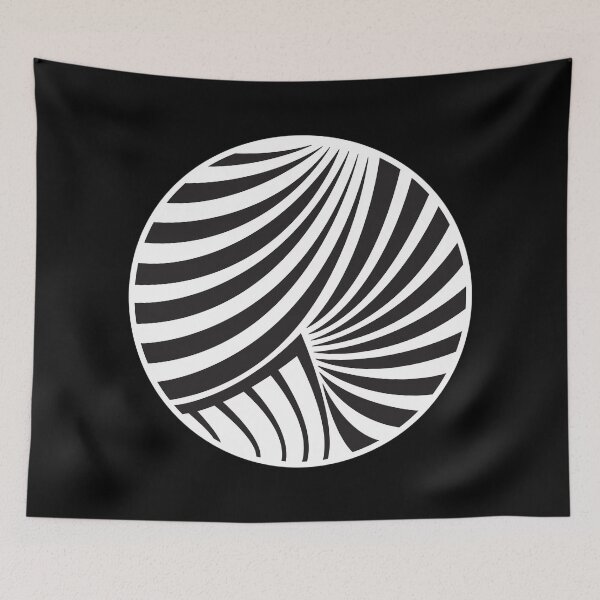 Item preview, Korean line art - Black and white line circle art - Abstract circle - Modern Geometric Line  designed and sold by allpalgo.