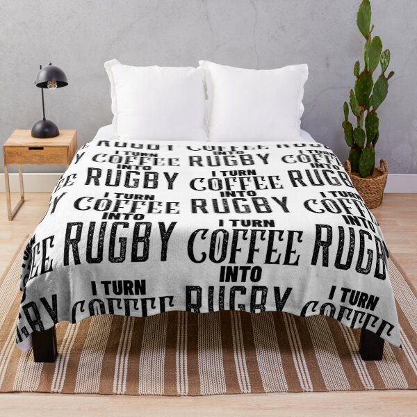 Item preview, I Turn Coffee Into Rugby, Funny Coffee and Rugby Gift For Mum's, Dad's, Brother's or Sister's designed and sold by BigJackTees.