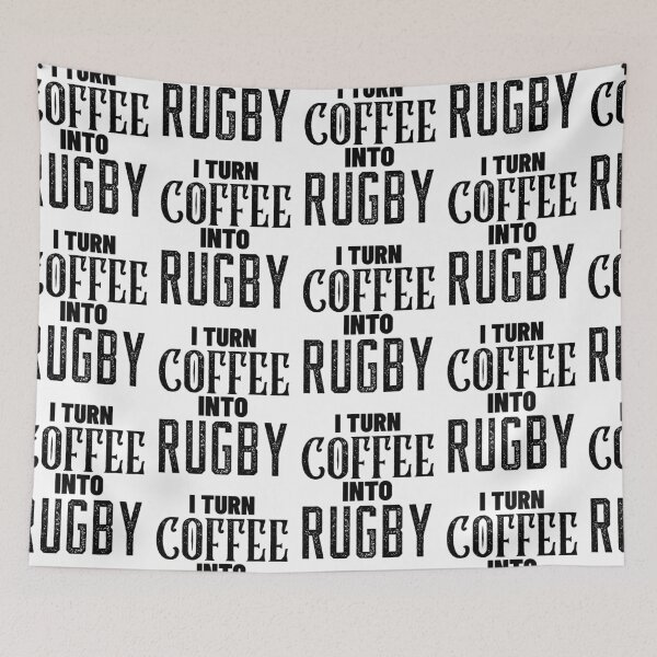 Item preview, I Turn Coffee Into Rugby, Funny Coffee and Rugby Gift For Mum's, Dad's, Brother's or Sister's designed and sold by BigJackTees.