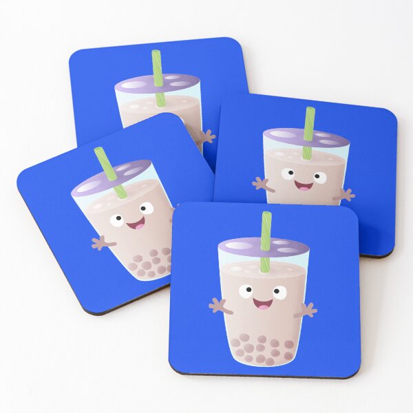 Artikelvorschau, Nette glückliche Bubble Tea Boba Zeichentrickfigur entworfen und verkauft von FrogFactory.