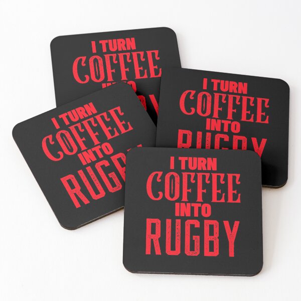Item preview, I Turn Coffee Into Rugby, Funny Coffee and Rugby Gift For Mum's, Dad's, Brother's or Sister's designed and sold by BigJackTees.