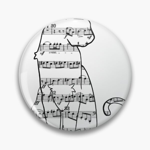 Item preview, Music cat designed and sold by thatmessofajess.