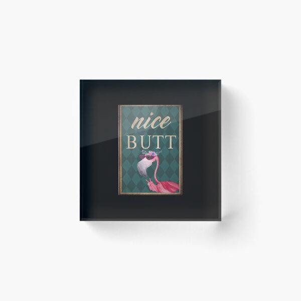 Item preview, Flamingo Nice Butt Poster designed and sold by Eglantine-1.