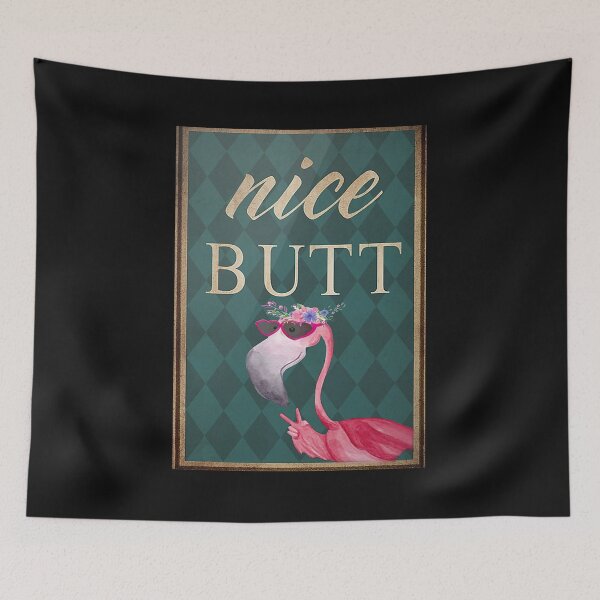 Item preview, Flamingo Nice Butt Poster designed and sold by Eglantine-1.