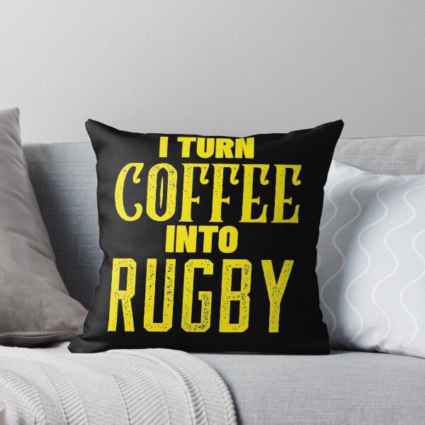 Item preview, I Turn Coffee Into Rugby, Funny Coffee and Rugby Gift For Mum's, Dad's, Brother's or Sister's designed and sold by BigJackTees.