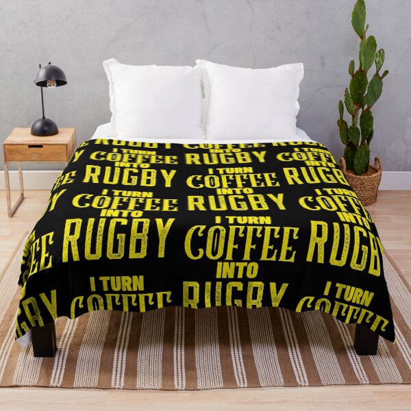 Item preview, I Turn Coffee Into Rugby, Funny Coffee and Rugby Gift For Mum's, Dad's, Brother's or Sister's designed and sold by BigJackTees.