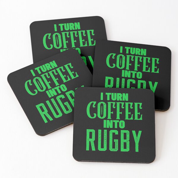 Item preview, I Turn Coffee Into Rugby, Funny Coffee and Rugby Gift For Mum's, Dad's, Brother's or Sister's designed and sold by BigJackTees.