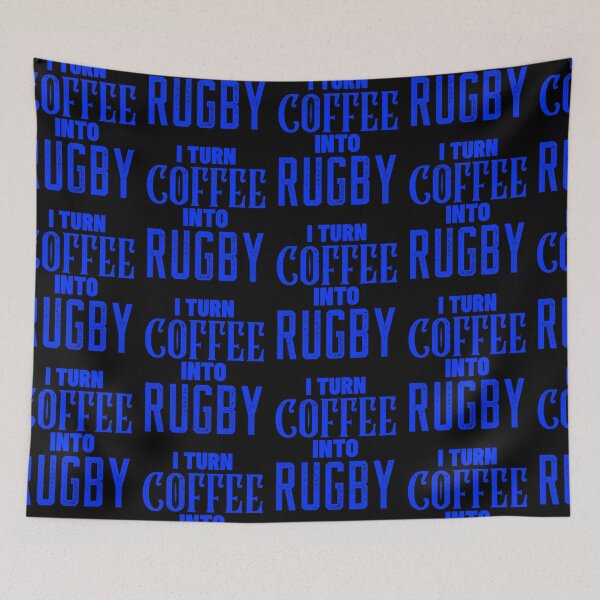 Item preview, I Turn Coffee Into Rugby, Funny Coffee and Rugby Gift For Mum's, Dad's, Brother's or Sister's designed and sold by BigJackTees.