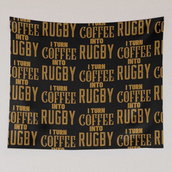 Item preview, I Turn Coffee Into Rugby, Funny Coffee and Rugby Gift For Mum's, Dad's, Brother's or Sister's designed and sold by BigJackTees.