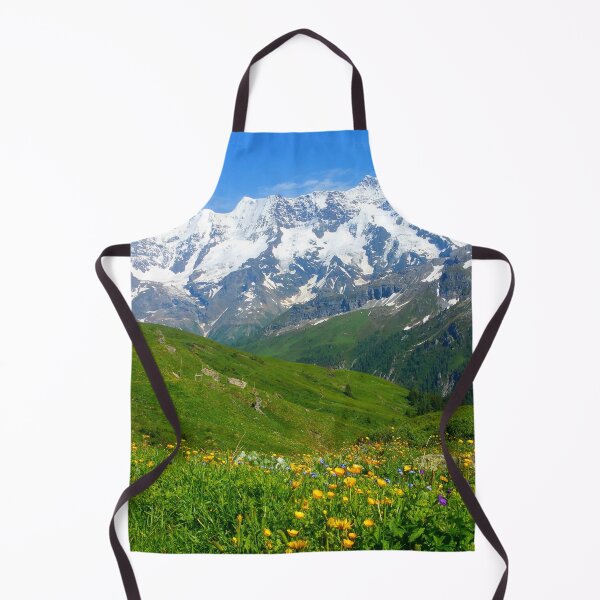 Item preview, Heavenly Swiss Alps and flowers designed and sold by ShepKosterArt.