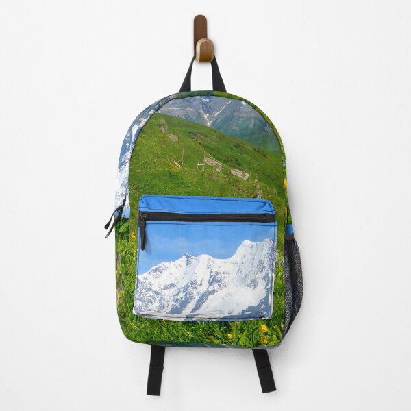 Item preview, Heavenly Swiss Alps and flowers designed and sold by ShepKosterArt.