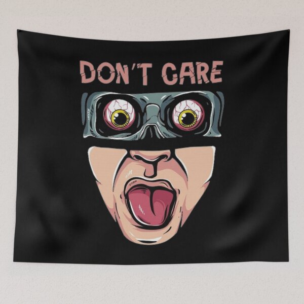 Item preview, Don't care funny face designed and sold by Sovik Goswami.