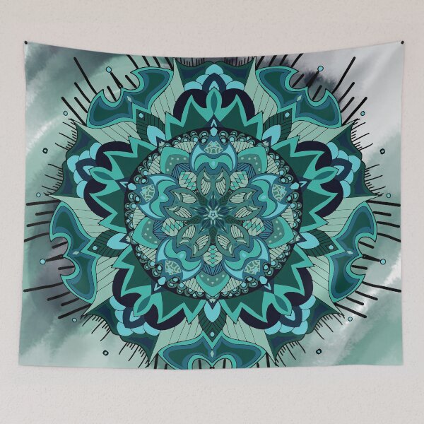 Item preview, Blue and Black Mandela designed and sold by IdrisRose.