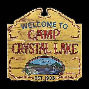 Artwork thumbnail, friday the 13th camp crystal lake sign by jazzy-handz
